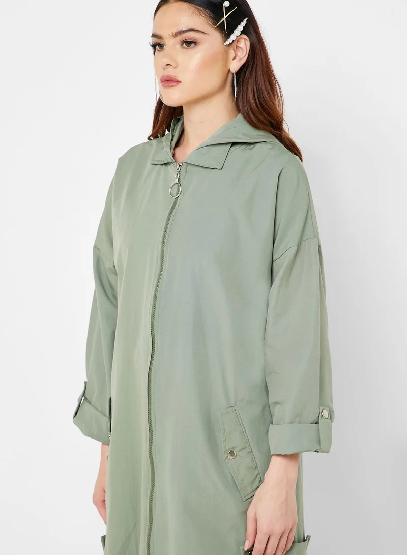 Ginger Longline Lightweight Parka