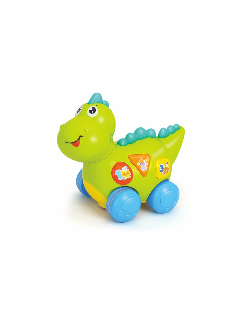 Hola Learning Dino Activity Toy for Toddlers 12+ Months | Interactive Musical Dinosaur with Lights & Sounds | Educational Baby Development Toy - Image 1