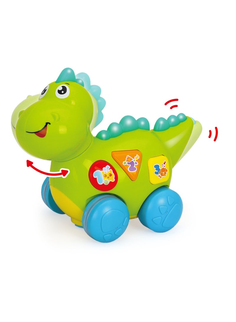 Hola Learning Dino Activity Toy for Toddlers 12+ Months | Interactive Musical Dinosaur with Lights & Sounds | Educational Baby Development Toy - Image 5