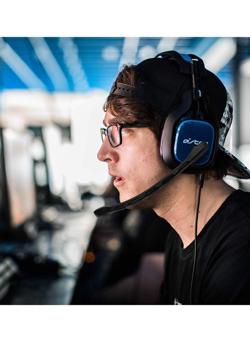 Generic - ميكروفون بديل لسماعة الألعاب Astro A40/A40 TR، ميكروفون قابل للفصل مع خاصية إلغاء الضوضاء، ملحق سماعة الألعاب لـ PS5، PS4، الكمبيوتر الشخصي، Mac (أسود) - Image 1