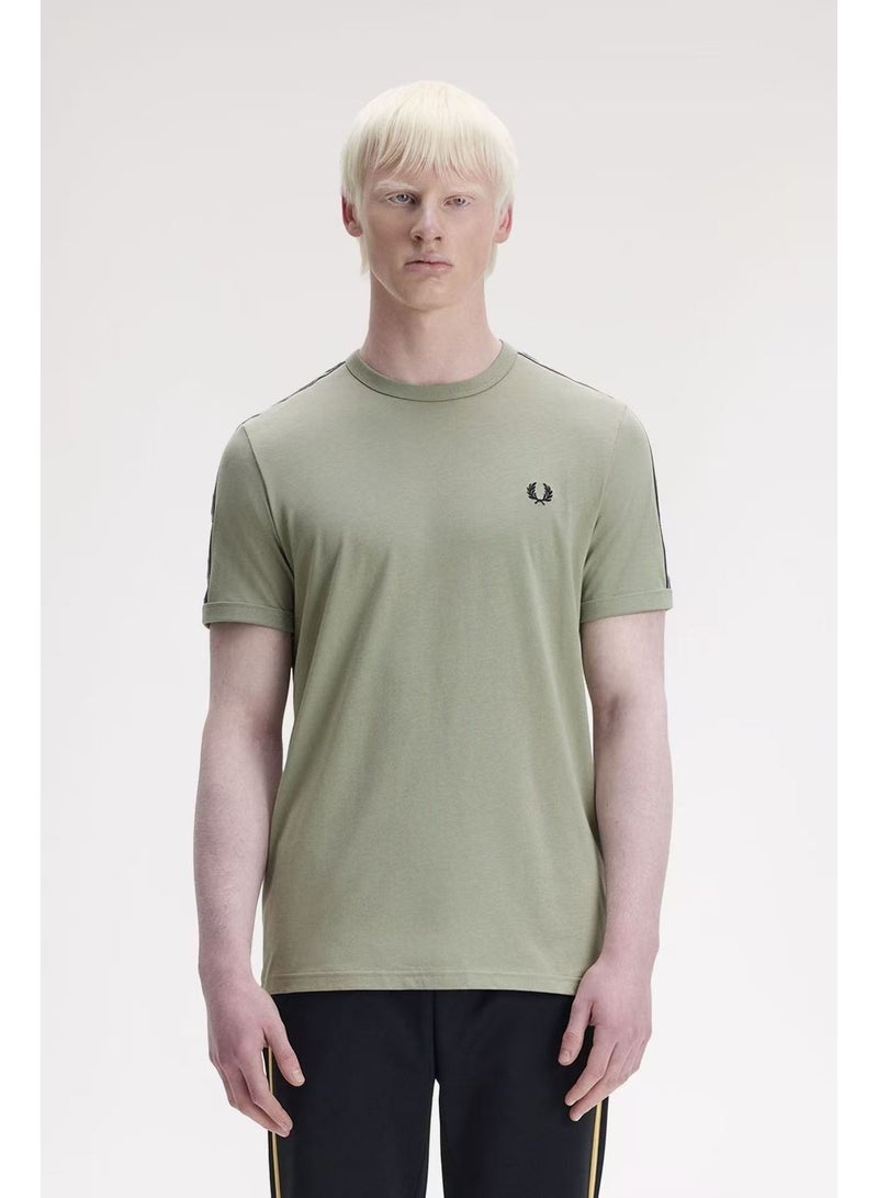 FRED PERRY Men's Short-Sleeve T-Shirt, Minimalist Casual Color-Blocking Trim Half-Sleeve Top - Image 1