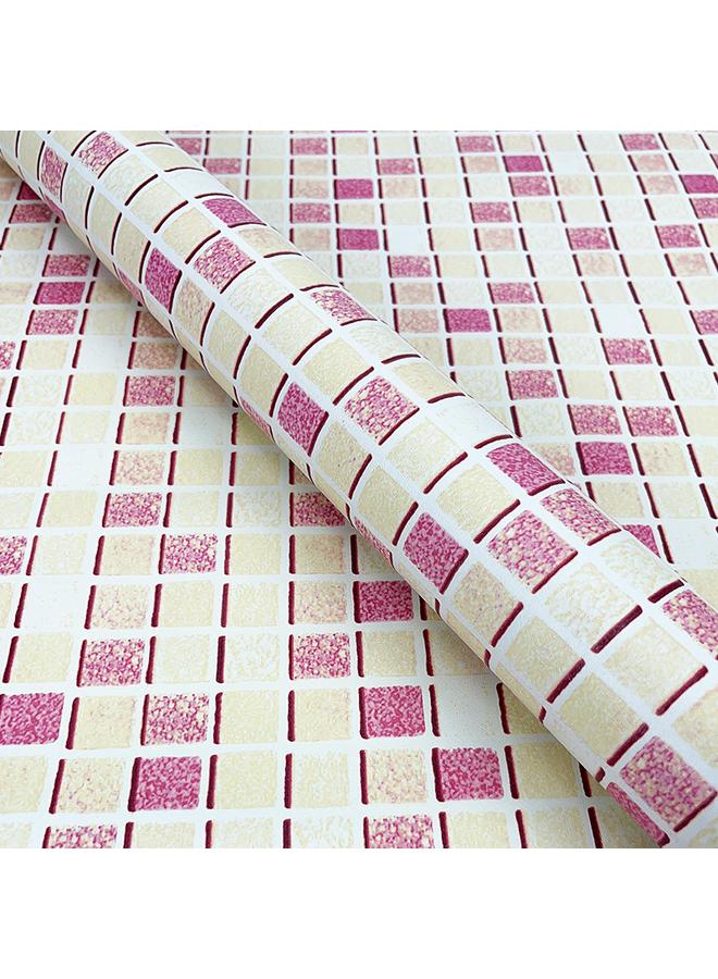 Bluejw Waterproof Wallpaper Mosaic Self-adhesive Wallpaper Bedroom Bathroom Kitchen Wall Stickers Moisture-proof Checkerboard Decoration Renovation Stickers - Image 5