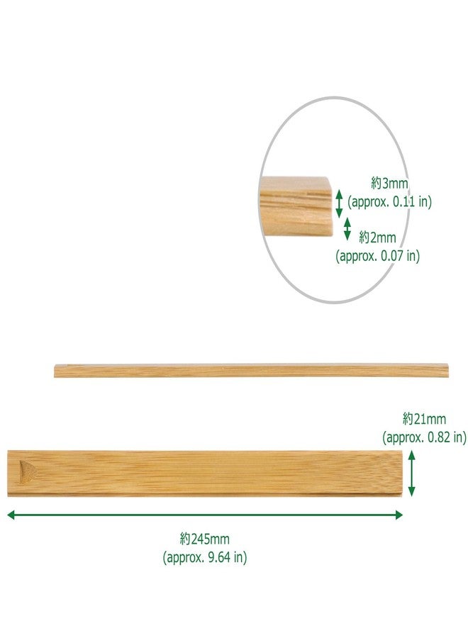 Morikuru Bamboo Chopstick Case 9.84 in (inner dimensions 9.44 in) 250mm (240mm), Soot Bamboo, Sliding Lid, Made in Japan - Image 4