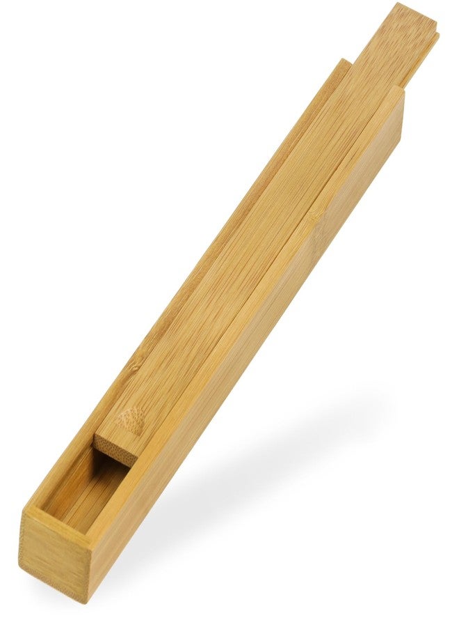 Morikuru Bamboo Chopstick Case 9.84 in (inner dimensions 9.44 in) 250mm (240mm), Soot Bamboo, Sliding Lid, Made in Japan - Image 1