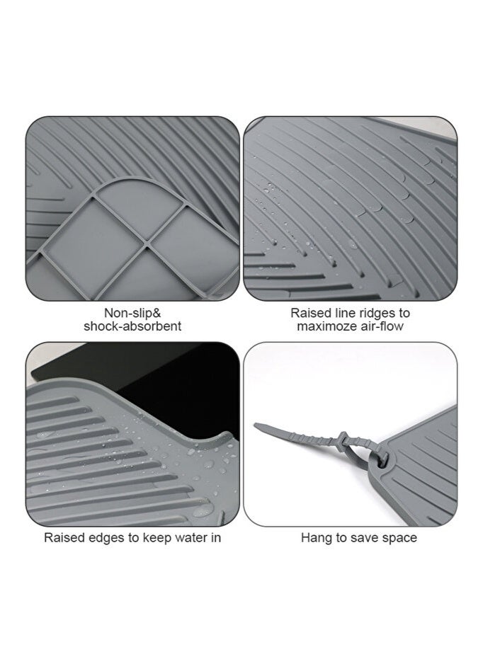 High-quality silicone dish drying mat, heat-resistant and non-slip. - Image 3