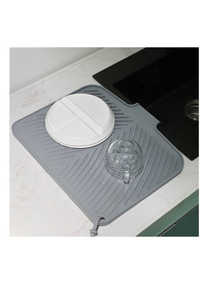 High-quality silicone dish drying mat, heat-resistant and non-slip. - Image 4