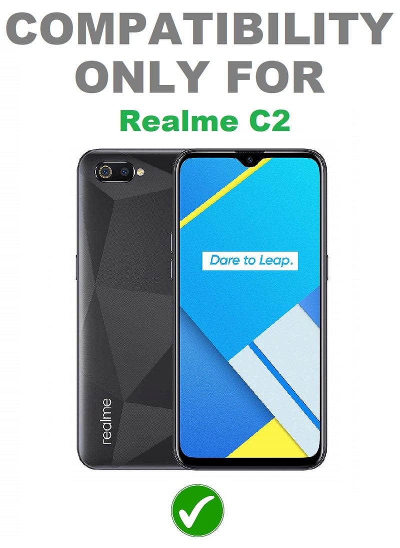 we3 Tempered Glass Screen Protector Anti-Spy Privacy Designed For Realme C2 Full Screen Coverage And Bubble Free - Image 3