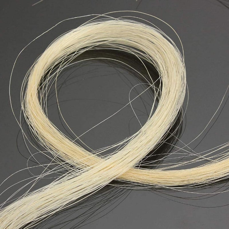 LiebeWH Violin Bow Hair Professional White Violin Bow Replacement Horse Hair Strings Accessories (1/4) - Image 5