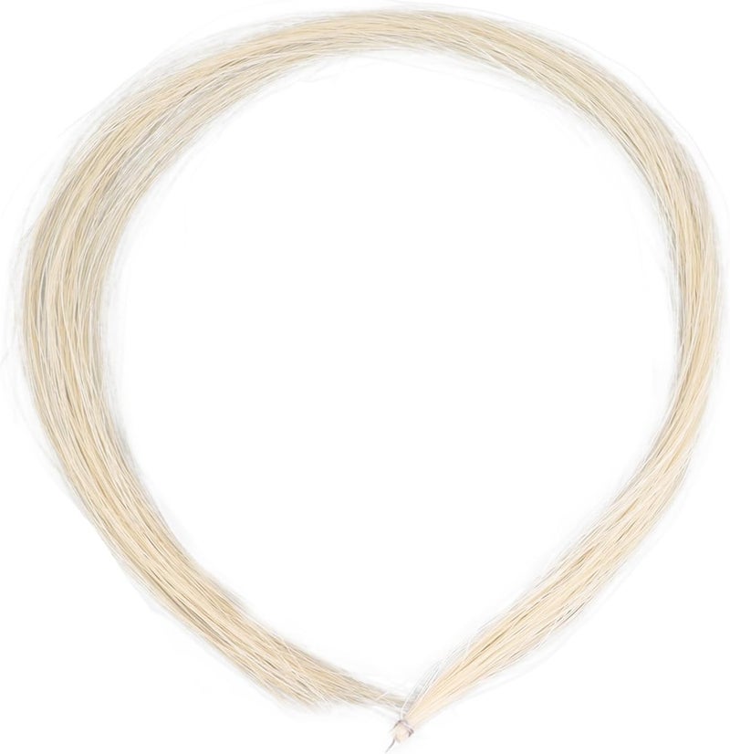 LiebeWH Violin Bow Hair Professional White Violin Bow Replacement Horse Hair Strings Accessories (1/4) - Image 1