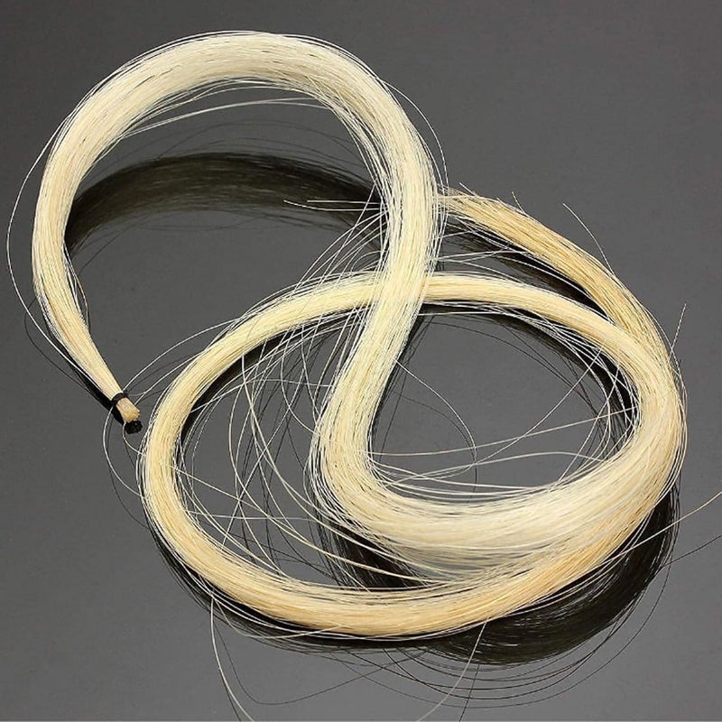 LiebeWH Violin Bow Hair Professional White Violin Bow Replacement Horse Hair Strings Accessories (1/4) - Image 3