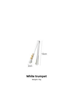 Cat's Claw Snack Clip No Dirty Hand Food Clip Children's Supplementary Food Clip Potato Chip Clip Household Salah Clip Ice Clip Barbecue Clip-Colour:White Trumpet