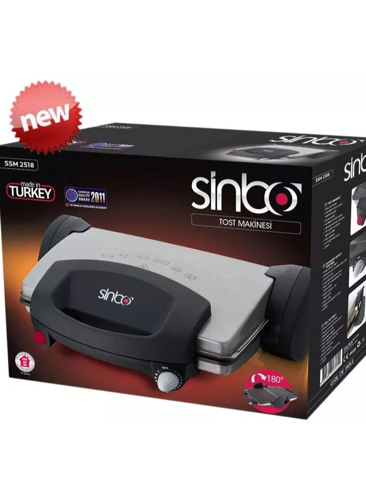 سينبو شواية جريل حجم كبير 2000 وات تركي بسطح مضلع من سينبو العمل على الوجهين السطح مضلع سطح غير قابل للالتصاق الجزء العلوي من الجسم يفتح 180 درجة تحكم في درجة الحرارة تناسب اللحوم و الاسماك وغيرها من المشويات _اسود بضمان سنه - Image 1