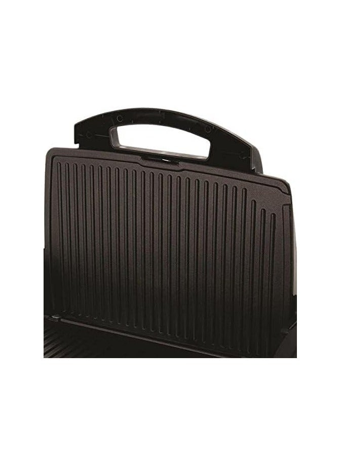 سينبو شواية جريل حجم كبير 2000 وات تركي بسطح مضلع من سينبو العمل على الوجهين السطح مضلع سطح غير قابل للالتصاق الجزء العلوي من الجسم يفتح 180 درجة تحكم في درجة الحرارة تناسب اللحوم و الاسماك وغيرها من المشويات _اسود بضمان سنه - Image 4