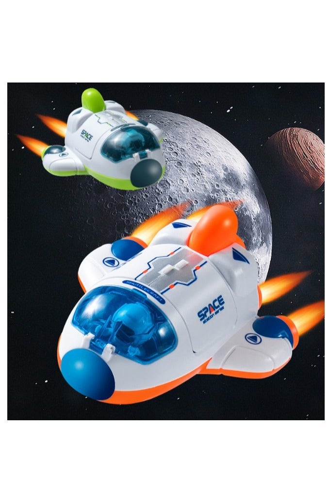 【3PCS Space Transformation Toys】Kids Inertia Transforming Vehicles Astronaut Interstellar Spaceman Rocket Ship Trendy Toys Set | ABS Safe Material For Ages 3+ | Includes Spaceship + Rocket + Space Vehicle | 360° Rotating Rocket With Openable Cabin | 2-In-1 Rocket UFO With Detachable Design | Inertia Power No Battery Needed | Stimulates Children's Space Exploration Interest | Early Education Cognitive Toys - Image 3