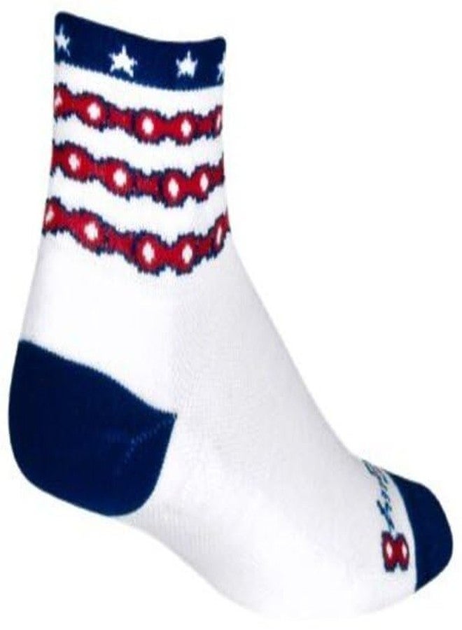 سوك جاي جوارب رياضية للكاحل من SockGuy للجنسين، موديل The Brave، بطول 3 بوصات، مناسبة لركوب الدراجات/الجري... (مقاسات أمريكية: ألفا، كبير، كبير جدًا، عادي، عادي، The Brave) - Image 2