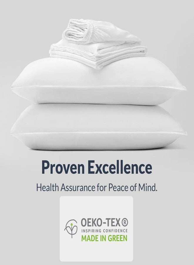 Sweave 100% Cotton Percale Sheets King Size - Cool & Crisp Hotel Feeling, Breathable, Softer After Each Wash, Fitted Sheets with Deep Pockets, Double-Elastic & Corner Straps, Z-Hem Luxury Stitching - Image 5