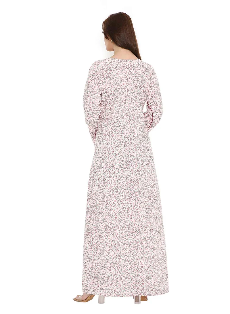هانا آند سارا LONG TINY PRINT MODEST ARABIC KAFTAN JALABIYA DRESSES