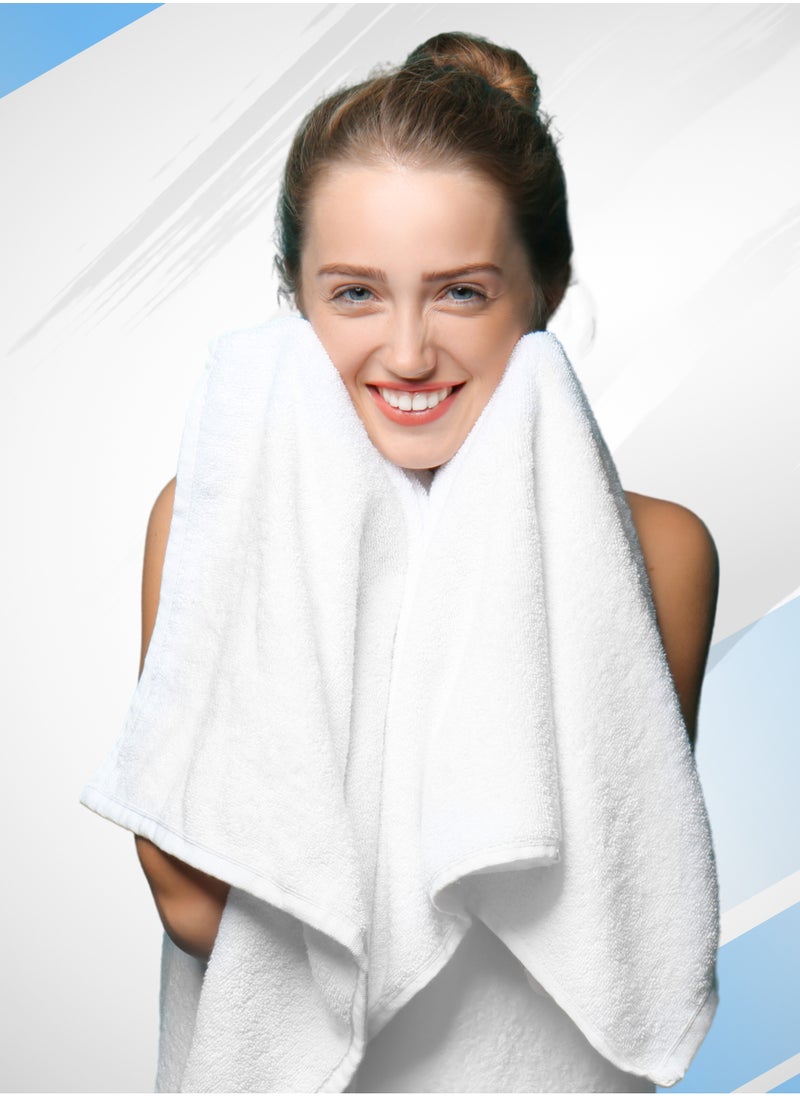 Infinitee Xclusives - Premium Bath Towels Set Pack of 4-100% Ring Spun Cotton Towels - Purple Bath Towels 68cm x 137cm - Soft Feel, Quick Dry, Highly Absorbent Durable Towels, Perfect for Daily Use by Infinitee Xclusives - Image 1