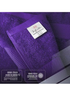 Infinitee Xclusives Premium Bath Towels Set Pack of 4-100% Ring Spun Cotton Towels - Purple Bath Towels 68cm x 137cm - Soft Feel, Quick Dry, Highly Absorbent Durable Towels, Perfect for Daily Use by Infinitee Xclusives  - Image 3