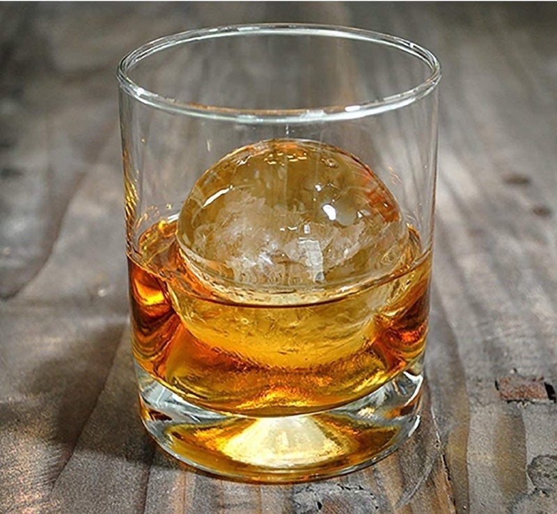 DIKSUL Ice Cube Trays Silicone Sphere Ice Ball Maker with Lid and Large Square Ice Cube Molds for Whiskey 4 Slot Wiskey Ball Silicone Whisky Ball Ice Cube Tray Multicolor - Image 5