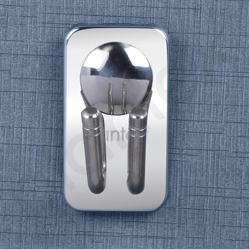 Plantex Robe Hook/Hanging Hooks for Bathroom/Hooks for Wall/Bathroom Accessories - (Metro, Chrome) - Image 4