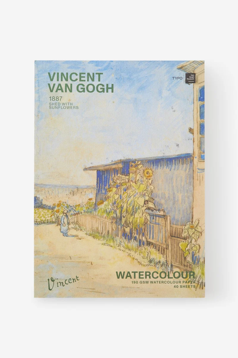 Typo Premium A4 Stitch Bound Watercolor