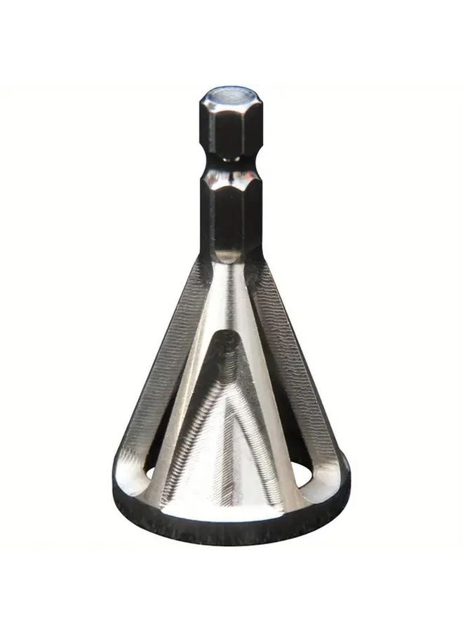Silver Hex Shank Deburring Tool External Chamfer Precision Cutting Engineering - Image 2