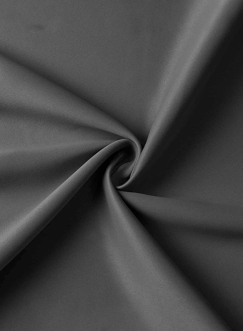 LEOKOR 2 Panels Set Window Coverings Treamtents Drapes Grommet Thermal Darkening Light Blocking Blackout Curtain 100*250CM  - Image 3