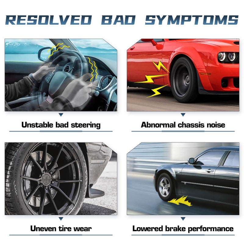 أوتسورليس 2-4" ذراع التحكم العلوي الأمامي مع مفصل كروي لـ GX460 GX470، لـ 4Runner FJ كروزر، تكيف مجموعة تعليق مرتفعة 2-4" قابلة للتعديل بديل ذراع التحكم 2 قطع - Image 2