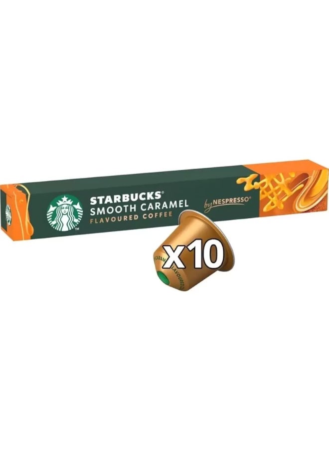 Starbucks Starbucks Smooth Caramel Flavored Roasted Ground Coffee Capsule By Nespresso With Intensity 5- 10pcs 