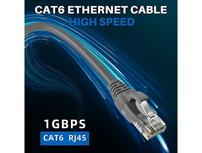 TECH-X 13.2 Feet 4 meter Ethernet Cable,High Speed Cat6 LAN Cable,Network Cable Internet Cable RJ45 Cable, Computer Patch Cord Gigabit Category 6 Wires for Modem, Router, LAN ADSL UTP Lan cable-Grey - Image 4