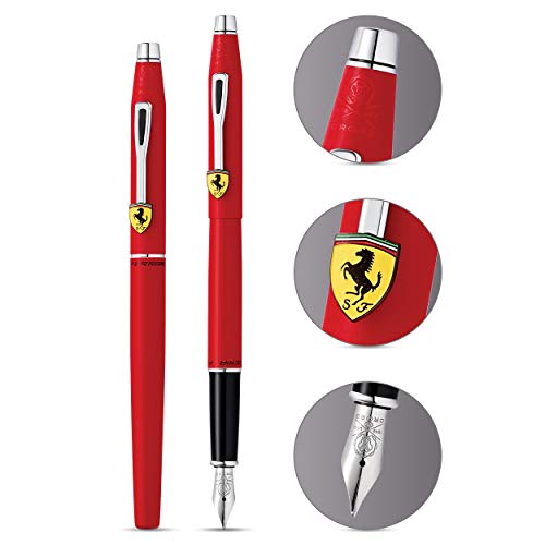 Cross Classic Century Collection for Scuderia Ferrari Matte Rosso Corsa Red Lacquer Fountain Pen - Image 3