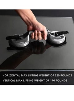 SUNRISE Glass Lifting Suction Cups Double Plate Heavy Duty Vacuum Aluminum Alloy Handle Holder  - Image 2