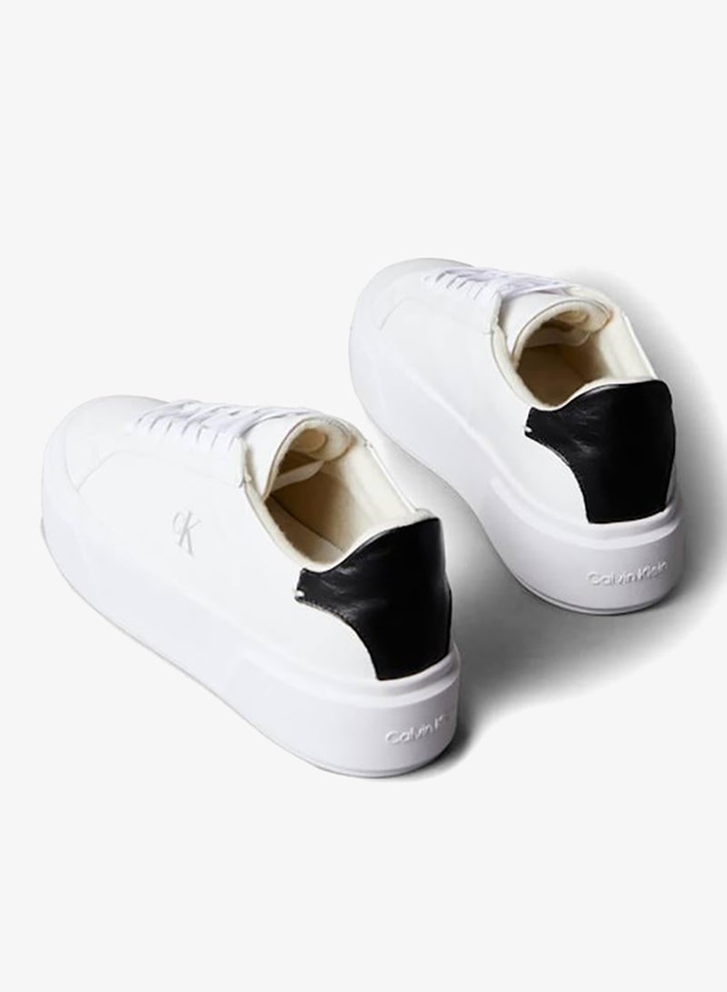 CALVIN KLEIN Sienna - Leather Logo Platform Trainers - Image 4