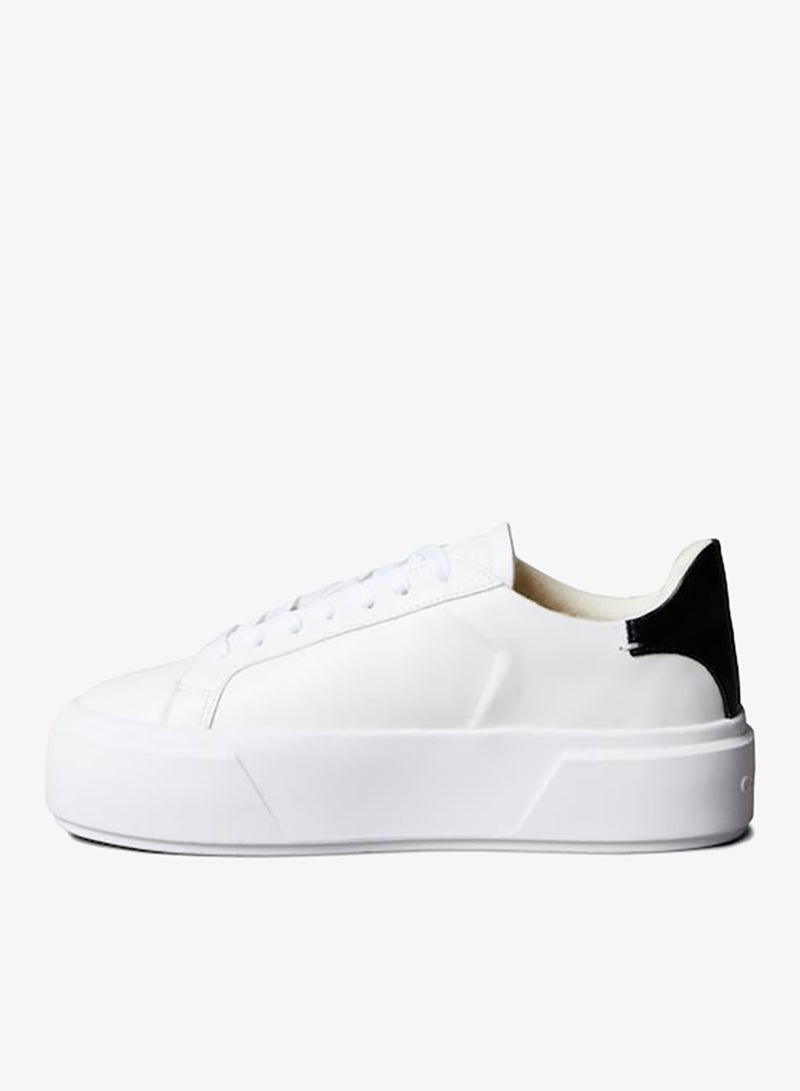 CALVIN KLEIN Sienna - Leather Logo Platform Trainers - Image 2