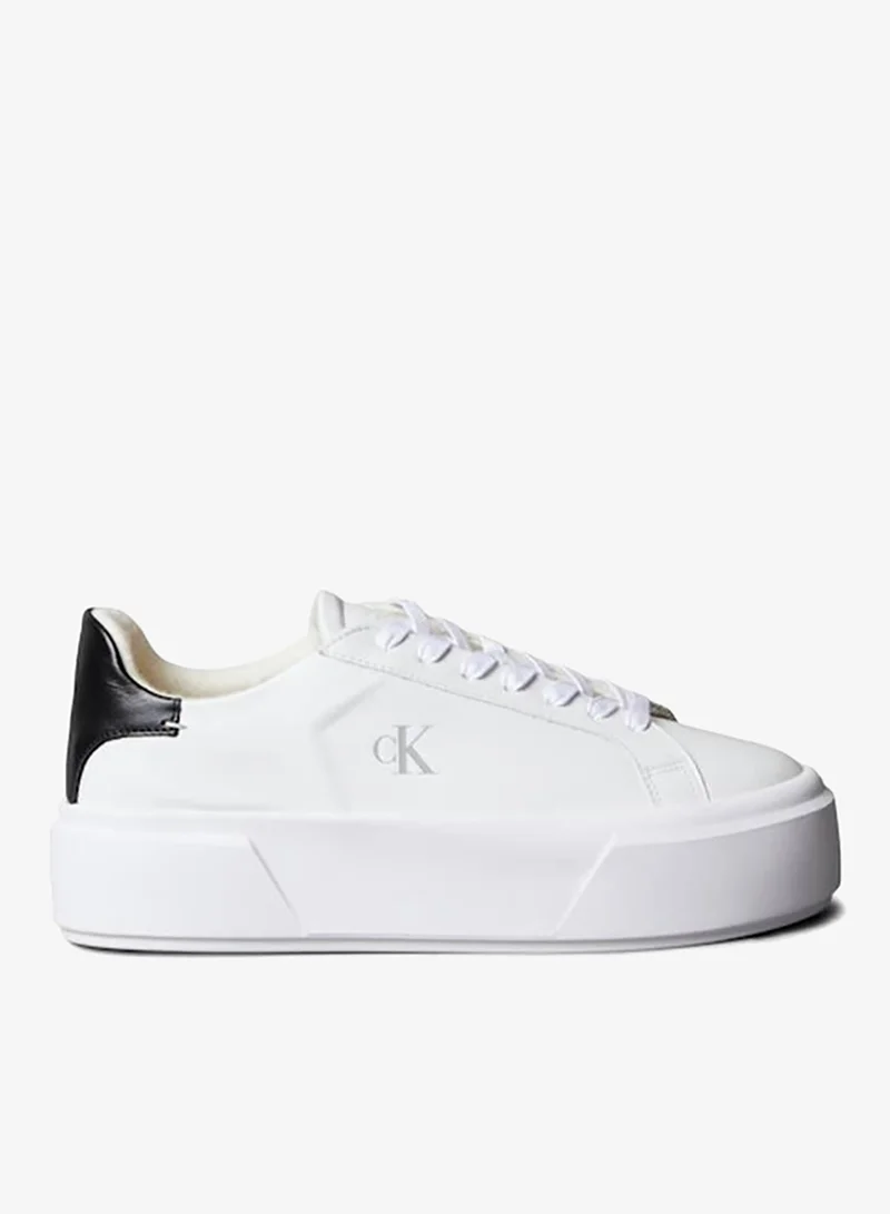 Sienna - Leather Logo Platform Trainers