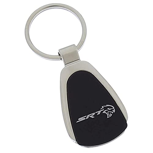 Mopar Au-tomotive Gold, Inc. Tear Drop Key Chain for Dodge SRT (Black) - Image 1