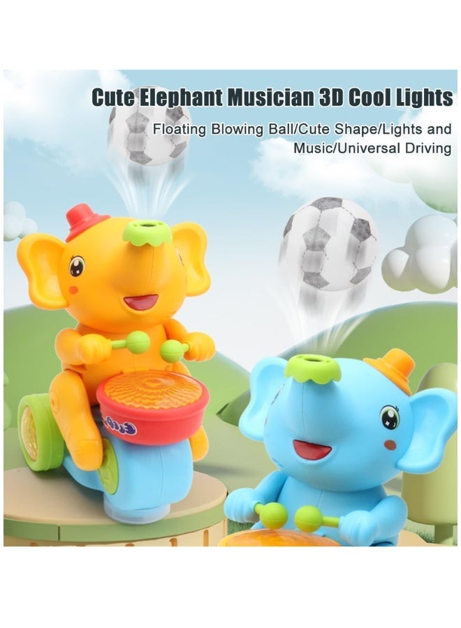 DAT Musical Elephant Baby Toy with Floating Ball, Lights & Moving Wheels – Interactive Crawling Learning Toy  Key Features (Bullets) - Image 3