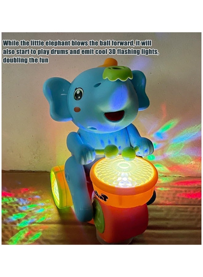 DAT Musical Elephant Baby Toy with Floating Ball, Lights & Moving Wheels – Interactive Crawling Learning Toy  Key Features (Bullets) - Image 5