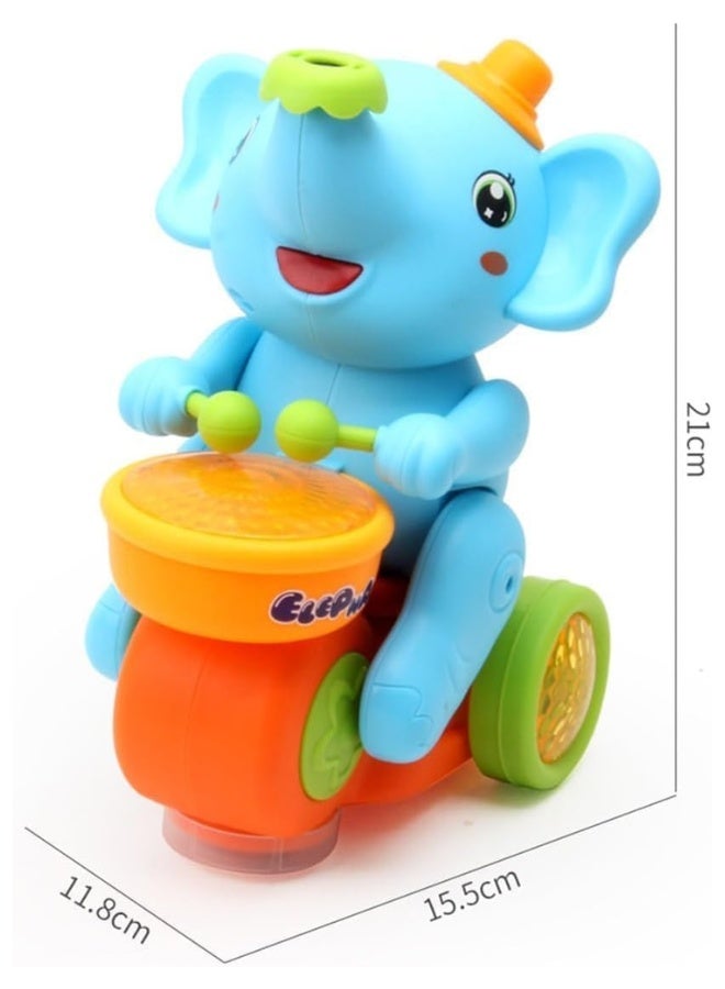 DAT Musical Elephant Baby Toy with Floating Ball, Lights & Moving Wheels – Interactive Crawling Learning Toy  Key Features (Bullets) - Image 2