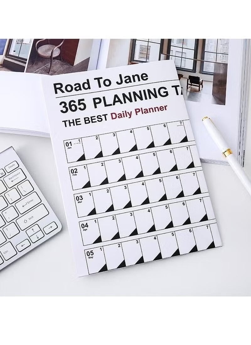 Beauenty 2025 365 Days Calendar Planner Sheet Wall Calendar Yearly Daily Schedule Poster Calendar To Do List Annual Planner for Office Supplies  - Image 5