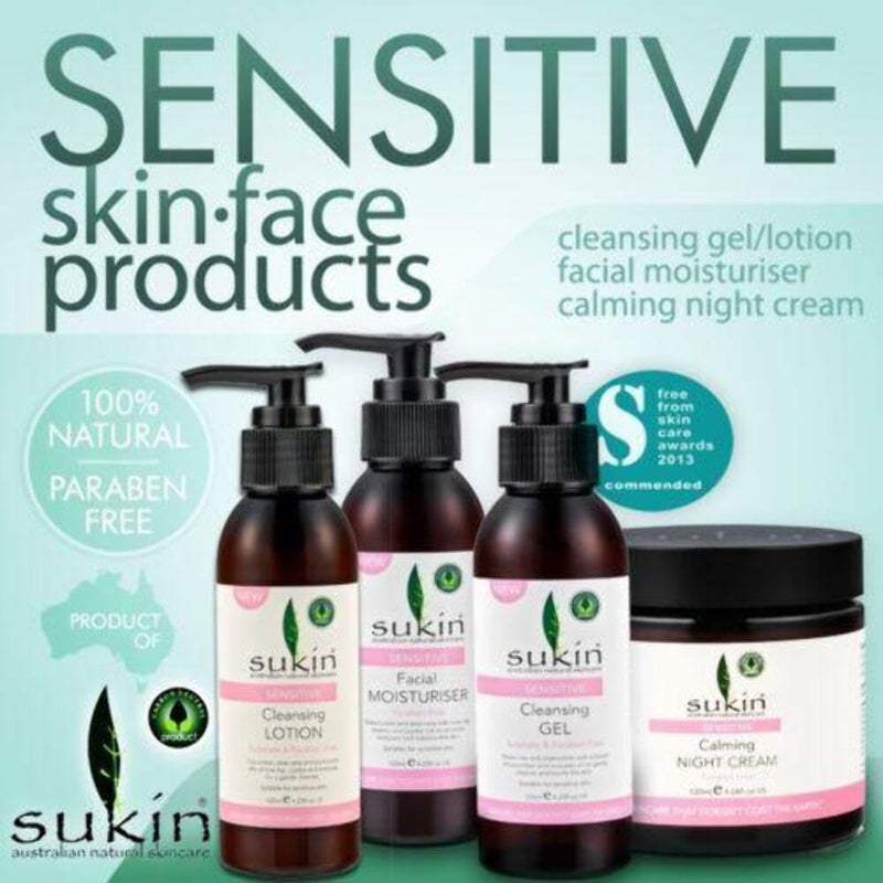 Sukin Sensitive Facial Moisturiser - 125ml - Paraben Free Hydrating Cream for Sensitive Skin - Image 3
