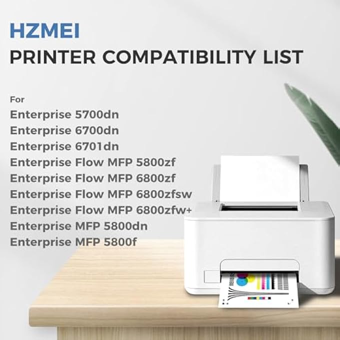 خراطيش حبر 213X عالية الإنتاجية 213 213X W2130X متوافقة مع طابعات HP ENTERPRISE 5700DN 6700DN 6701DN MFP 5800F 5800DN 6800DN 5800 6800 سلسلة حبر، أسود، أزرق، أرجواني، أصفر - Image 3