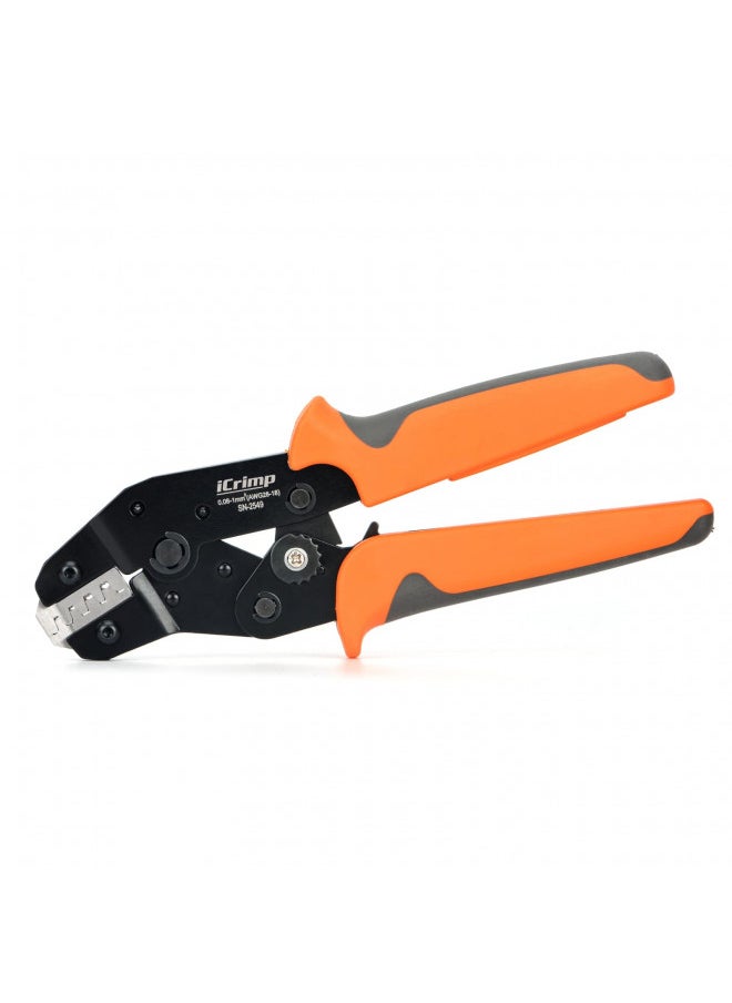 iCrimp SN-2549 Ratcheting Wire Crimping Tools for JST ZH 1.5mm, PH 2.0mm, XH 2.5mm, VH 3.96mm, JWPS 4.0mm Pitch, Dupont 2.54mm Pitch Open Barrel Terminals, AWG28-18 (0.08-1.0mm²)