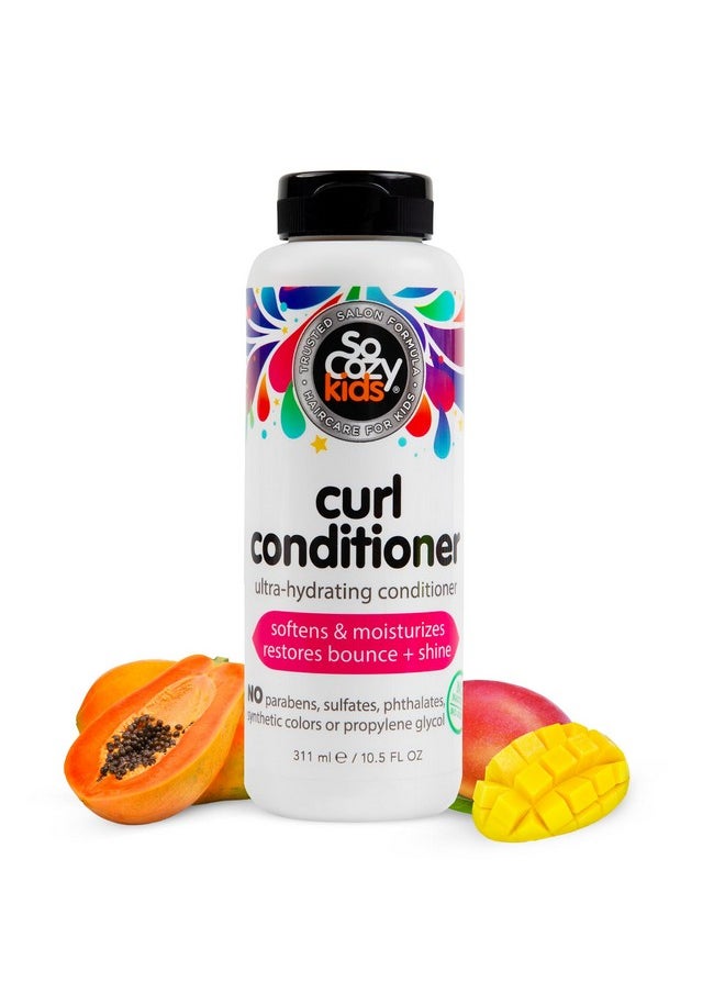 SO COZY SoCozy Curl Conditioner | For Kids Hair | Softens, Restores Bounce and Shine | No Parabens, Sulfates, Synthetic Colors or Dyes, Sweet-Crème, 10.5 Fl Oz  - Image 1