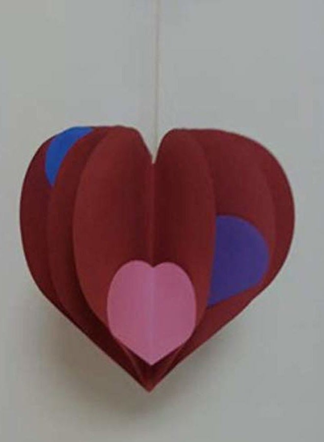SHAPES ETC. Heart Large Single Color Creative Cut-Outs 5.5", red paper31 Cut-Outs in a Pack for Kids' Love and Peace School Craft Projects, Valentine's Day Craft. Classroom and Preschool Carfts - Image 2