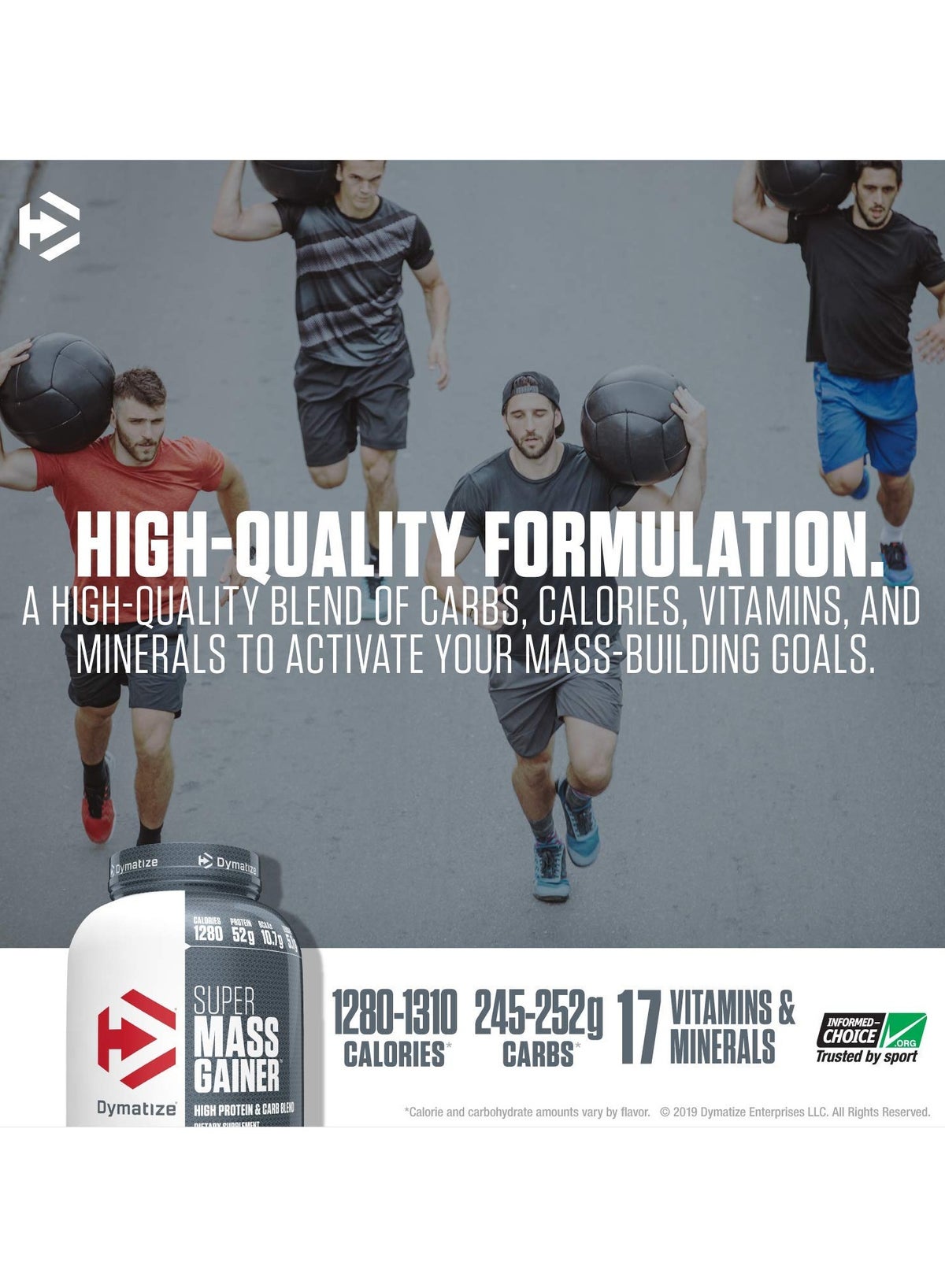 Super Mass Gainer High Protein And Carb Blend Dietary Supplement, Rich Chocolate, 6Lb