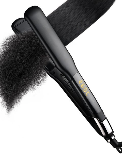 Hair Straightener and Curler 2 in 1 Ceramic 260°C High Temp Flat Iron with 14 Heat Settings Adjustable Temperature and Heats Up Fast