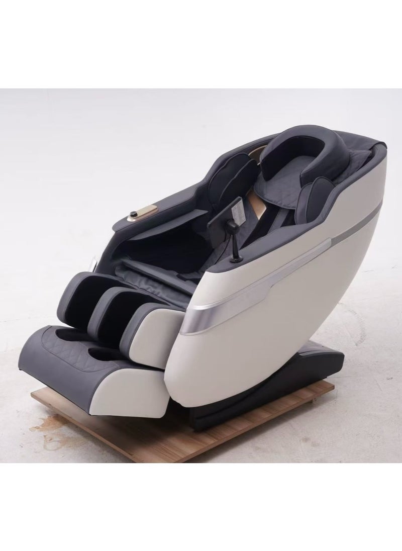 Generic - Ozone Massage Chair | Multi-Function Shiatsu Full Body Electric Massage Chair SL Track Zero Gravity and Musical Function For Your Loved Ones and For Gift (5 Years Warranty) (White) - Image 1