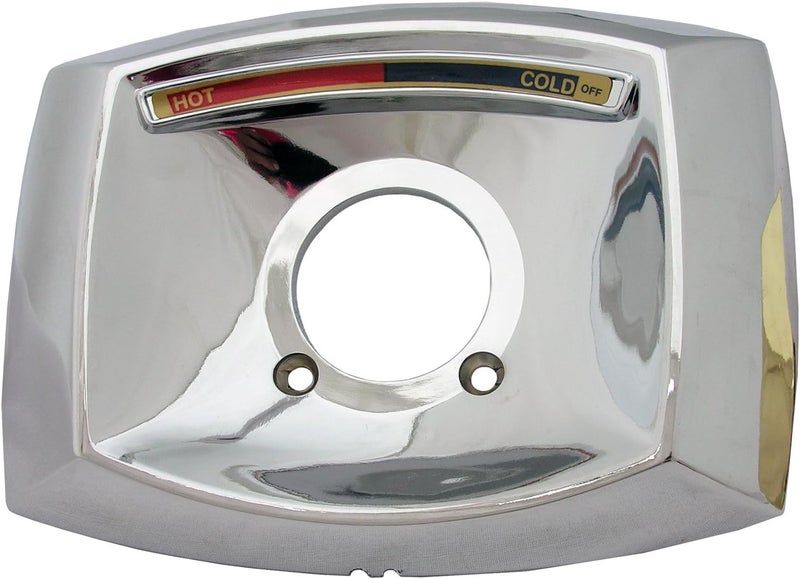 31644C Delta Rectangle Shaped Shower Escutcheon Only For Shower Valve, Chrome Plated